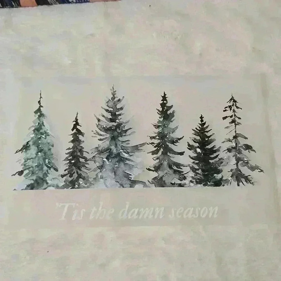 Taylor Swift Green and White Christmas Tree 'Tis The Damn Season DTF Tra… - Picture 2 of 2